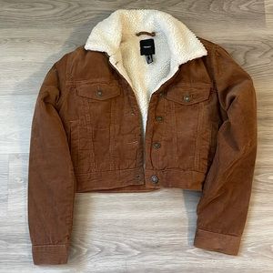 Corduroy Faux Shearling Jacket.